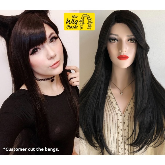 Her Wig Closet Accessories - 24" Black Silky Straight Wig | Catherine